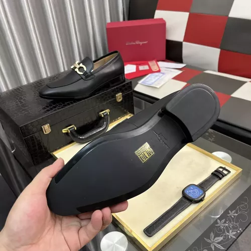 Cheap Salvatore Ferragamo Leather Shoes For Men #1381477 Replica Wholesale [$108.00 USD] [ITEM#1381477] on Replica Salvatore Ferragamo Leather Shoes