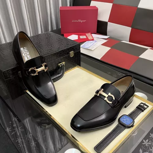 Cheap Salvatore Ferragamo Leather Shoes For Men #1381478 Replica Wholesale [$108.00 USD] [ITEM#1381478] on Replica Salvatore Ferragamo Leather Shoes
