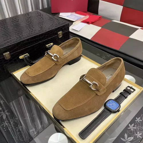 Cheap Salvatore Ferragamo Leather Shoes For Men #1381481 Replica Wholesale [$108.00 USD] [ITEM#1381481] on Replica Salvatore Ferragamo Leather Shoes