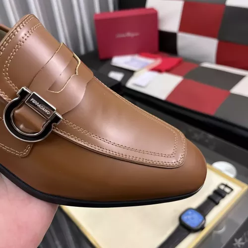 Cheap Salvatore Ferragamo Leather Shoes For Men #1381483 Replica Wholesale [$108.00 USD] [ITEM#1381483] on Replica Salvatore Ferragamo Leather Shoes