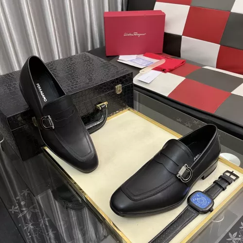 Cheap Salvatore Ferragamo Leather Shoes For Men #1381484 Replica Wholesale [$108.00 USD] [ITEM#1381484] on Replica Salvatore Ferragamo Leather Shoes