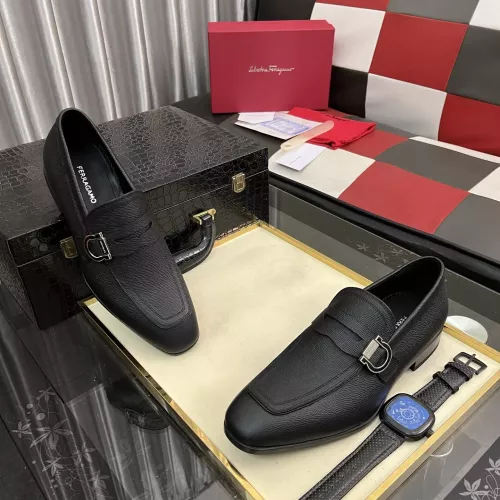 Cheap Salvatore Ferragamo Leather Shoes For Men #1381485 Replica Wholesale [$108.00 USD] [ITEM#1381485] on Replica Salvatore Ferragamo Leather Shoes