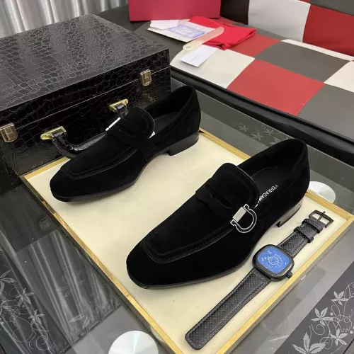 Cheap Salvatore Ferragamo Leather Shoes For Men #1381487 Replica Wholesale [$108.00 USD] [ITEM#1381487] on Replica Salvatore Ferragamo Leather Shoes