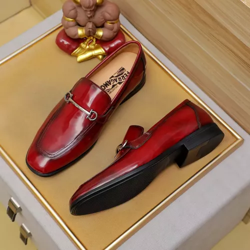 Cheap Salvatore Ferragamo Leather Shoes For Men #1381488 Replica Wholesale [$88.00 USD] [ITEM#1381488] on Replica Salvatore Ferragamo Leather Shoes