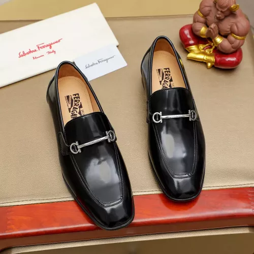 Cheap Salvatore Ferragamo Leather Shoes For Men #1381489 Replica Wholesale [$88.00 USD] [ITEM#1381489] on Replica Salvatore Ferragamo Leather Shoes