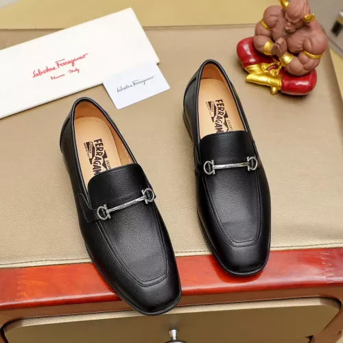 Cheap Salvatore Ferragamo Leather Shoes For Men #1381491 Replica Wholesale [$88.00 USD] [ITEM#1381491] on Replica Salvatore Ferragamo Leather Shoes