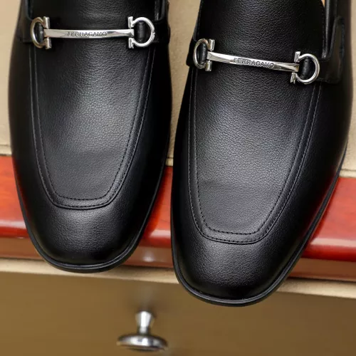 Cheap Salvatore Ferragamo Leather Shoes For Men #1381491 Replica Wholesale [$88.00 USD] [ITEM#1381491] on Replica Salvatore Ferragamo Leather Shoes