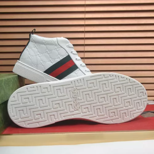 Cheap Gucci High Tops Shoes For Men #1381604 Replica Wholesale [$92.00 USD] [ITEM#1381604] on Replica Gucci High Tops Shoes