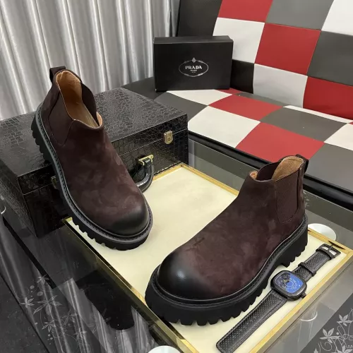 Cheap Prada Boots For Men #1381658 Replica Wholesale [$102.00 USD] [ITEM#1381658] on Replica Prada Boots