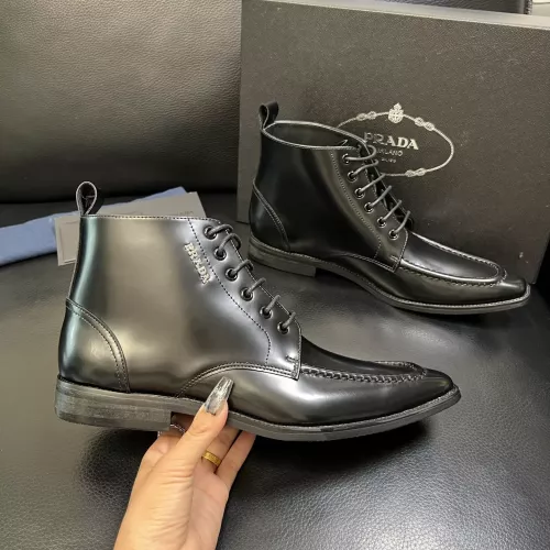 Cheap Prada Boots For Men #1381667 Replica Wholesale [$150.00 USD] [ITEM#1381667] on Replica Prada Boots
