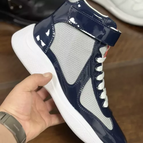Cheap Prada High Top Shoes For Men #1381668 Replica Wholesale [$92.00 USD] [ITEM#1381668] on Replica Prada High Top Shoes