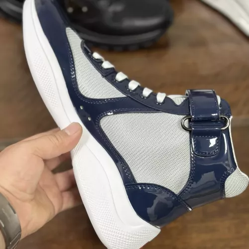 Cheap Prada High Top Shoes For Men #1381668 Replica Wholesale [$92.00 USD] [ITEM#1381668] on Replica Prada High Top Shoes