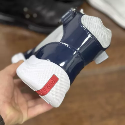 Cheap Prada High Top Shoes For Men #1381668 Replica Wholesale [$92.00 USD] [ITEM#1381668] on Replica Prada High Top Shoes