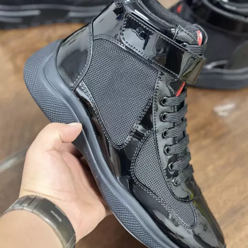 Cheap Prada High Top Shoes For Men #1381669 Replica Wholesale [$92.00 USD] [ITEM#1381669] on Replica Prada High Top Shoes