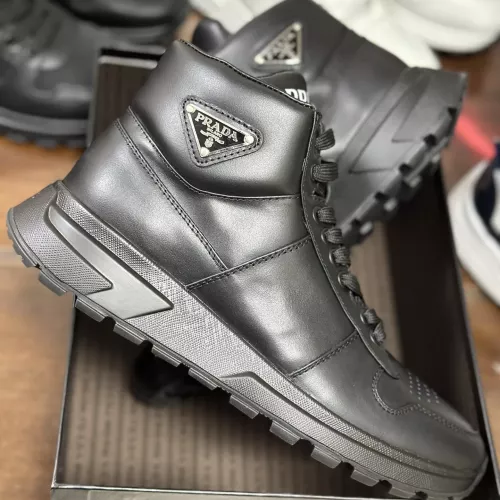 Cheap Prada High Top Shoes For Men #1381671 Replica Wholesale [$100.00 USD] [ITEM#1381671] on Replica Prada High Top Shoes