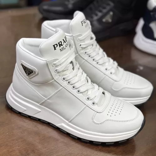 Cheap Prada High Top Shoes For Men #1381672 Replica Wholesale [$100.00 USD] [ITEM#1381672] on Replica Prada High Top Shoes