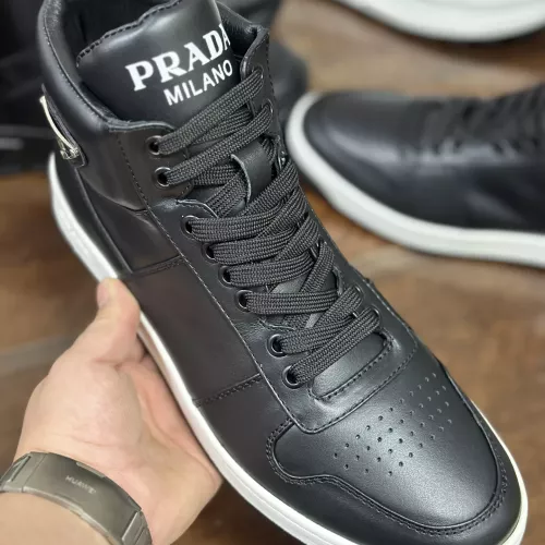 Cheap Prada High Top Shoes For Men #1381673 Replica Wholesale [$100.00 USD] [ITEM#1381673] on Replica Prada High Top Shoes