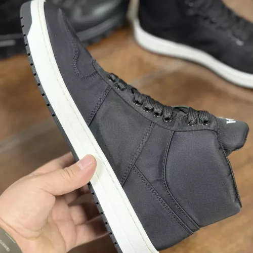 Cheap Prada High Top Shoes For Men #1381674 Replica Wholesale [$98.00 USD] [ITEM#1381674] on Replica Prada High Top Shoes