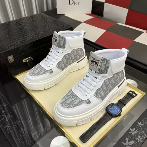 Cheap Christian Dior High Top Shoes For Men #1381684 Replica Wholesale [$82.00 USD] [ITEM#1381684] on Replica Christian Dior High Top Shoes