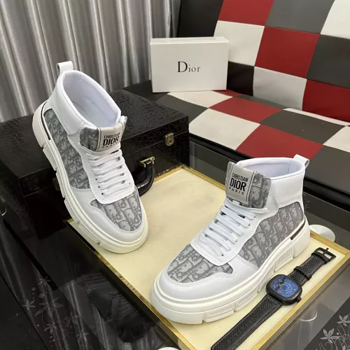 Cheap Christian Dior High Top Shoes For Men #1381684 Replica Wholesale [$82.00 USD] [ITEM#1381684] on Replica Christian Dior High Top Shoes
