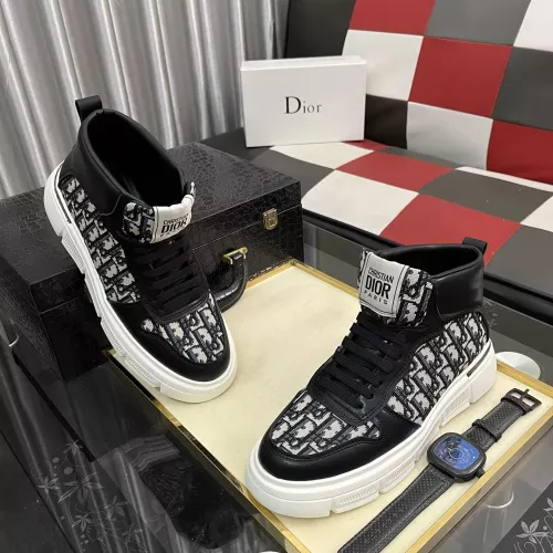 Cheap Christian Dior High Top Shoes For Men #1381686 Replica Wholesale [$82.00 USD] [ITEM#1381686] on Replica Christian Dior High Top Shoes