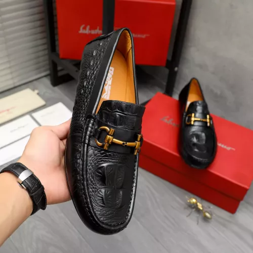 Cheap Salvatore Ferragamo Leather Shoes For Men #1381826 Replica Wholesale [$80.00 USD] [ITEM#1381826] on Replica Salvatore Ferragamo Leather Shoes