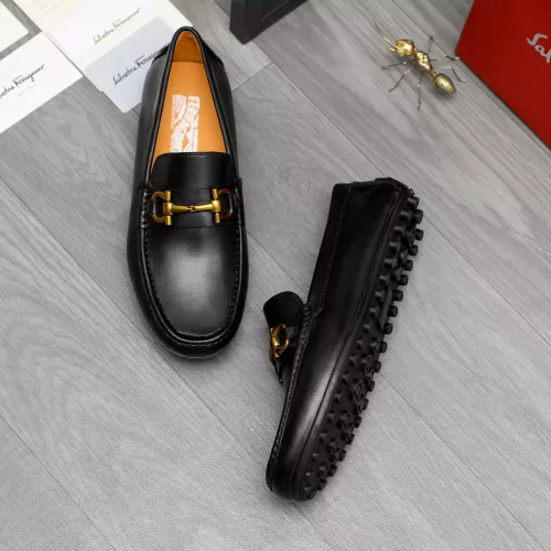 Cheap Salvatore Ferragamo Leather Shoes For Men #1381828 Replica Wholesale [$80.00 USD] [ITEM#1381828] on Replica Salvatore Ferragamo Leather Shoes