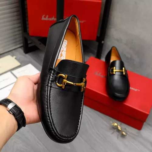 Cheap Salvatore Ferragamo Leather Shoes For Men #1381828 Replica Wholesale [$80.00 USD] [ITEM#1381828] on Replica Salvatore Ferragamo Leather Shoes