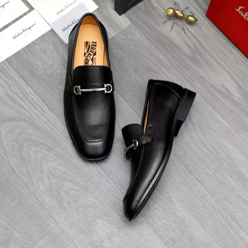 Cheap Salvatore Ferragamo Leather Shoes For Men #1381829 Replica Wholesale [$88.00 USD] [ITEM#1381829] on Replica Salvatore Ferragamo Leather Shoes