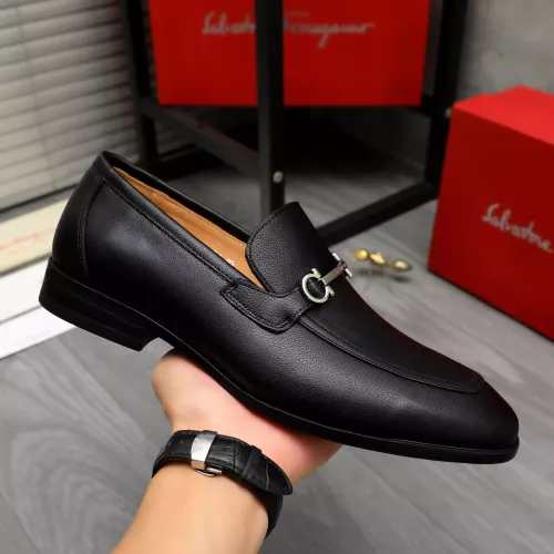 Cheap Salvatore Ferragamo Leather Shoes For Men #1381829 Replica Wholesale [$88.00 USD] [ITEM#1381829] on Replica Salvatore Ferragamo Leather Shoes