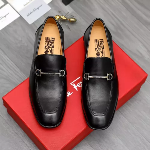Cheap Salvatore Ferragamo Leather Shoes For Men #1381830 Replica Wholesale [$88.00 USD] [ITEM#1381830] on Replica Salvatore Ferragamo Leather Shoes