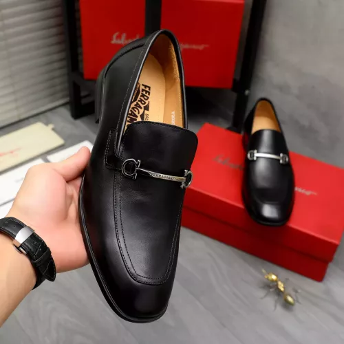 Cheap Salvatore Ferragamo Leather Shoes For Men #1381830 Replica Wholesale [$88.00 USD] [ITEM#1381830] on Replica Salvatore Ferragamo Leather Shoes