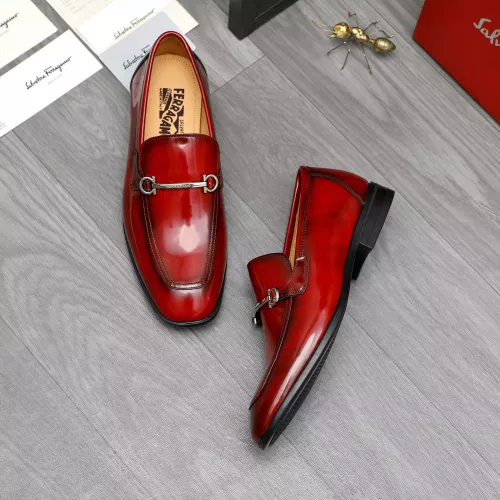 Cheap Salvatore Ferragamo Leather Shoes For Men #1381831 Replica Wholesale [$88.00 USD] [ITEM#1381831] on Replica Salvatore Ferragamo Leather Shoes