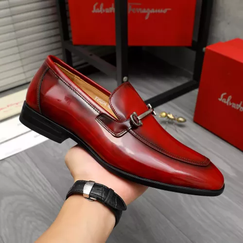 Cheap Salvatore Ferragamo Leather Shoes For Men #1381831 Replica Wholesale [$88.00 USD] [ITEM#1381831] on Replica Salvatore Ferragamo Leather Shoes