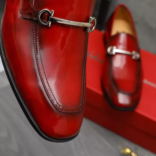 Cheap Salvatore Ferragamo Leather Shoes For Men #1381831 Replica Wholesale [$88.00 USD] [ITEM#1381831] on Replica Salvatore Ferragamo Leather Shoes