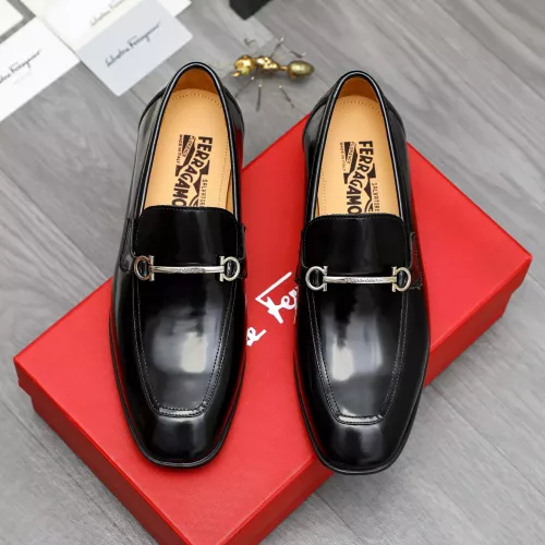 Cheap Salvatore Ferragamo Leather Shoes For Men #1381832 Replica Wholesale [$88.00 USD] [ITEM#1381832] on Replica Salvatore Ferragamo Leather Shoes