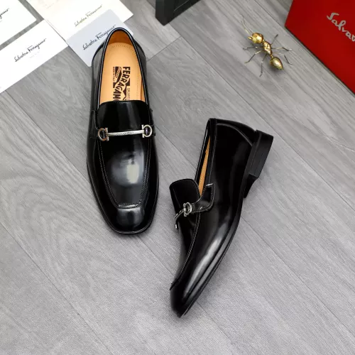 Cheap Salvatore Ferragamo Leather Shoes For Men #1381832 Replica Wholesale [$88.00 USD] [ITEM#1381832] on Replica Salvatore Ferragamo Leather Shoes