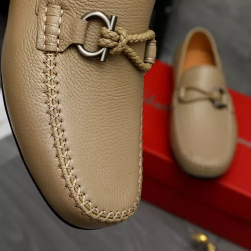 Cheap Salvatore Ferragamo Leather Shoes For Men #1381833 Replica Wholesale [$92.00 USD] [ITEM#1381833] on Replica Salvatore Ferragamo Leather Shoes