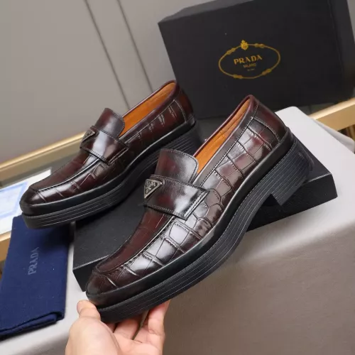 Cheap Prada Leather Shoes For Men #1381838 Replica Wholesale [$100.00 USD] [ITEM#1381838] on Replica Prada Leather Shoes