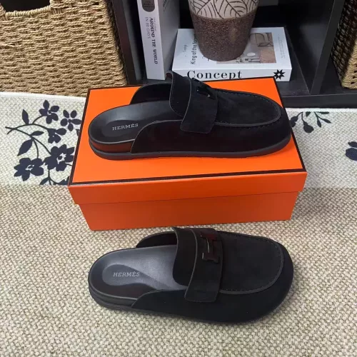 Cheap Hermes Slippers For Men #1381869 Replica Wholesale [$82.00 USD] [ITEM#1381869] on Replica Hermes Slippers