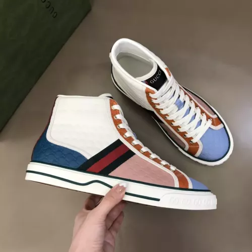 Cheap Gucci High Tops Shoes For Women #1381886 Replica Wholesale [$88.00 USD] [ITEM#1381886] on Replica Gucci High Tops Shoes