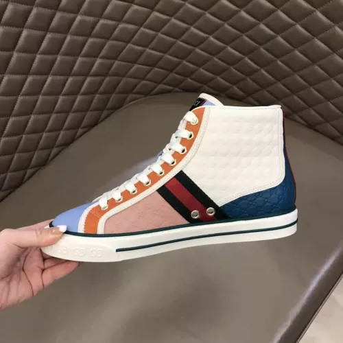Cheap Gucci High Tops Shoes For Men #1381887 Replica Wholesale [$88.00 USD] [ITEM#1381887] on Replica Gucci High Tops Shoes