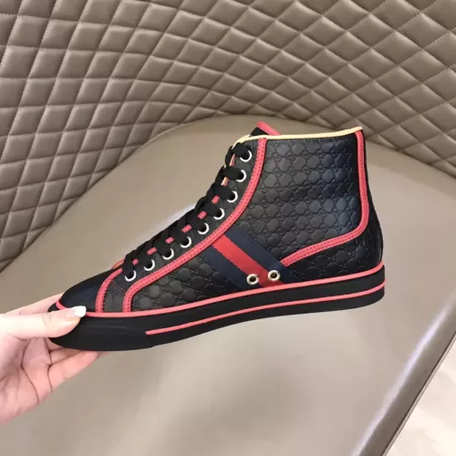 Cheap Gucci High Tops Shoes For Men #1381891 Replica Wholesale [$88.00 USD] [ITEM#1381891] on Replica Gucci High Tops Shoes