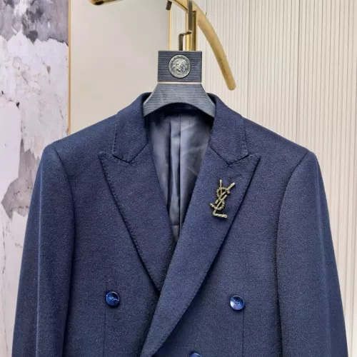 Cheap Yves Saint Laurent YSL Coat Long Sleeved For Men #1381953 Replica Wholesale [$314.05 USD] [ITEM#1381953] on Replica Yves Saint Laurent YSL Coat