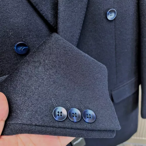 Cheap Yves Saint Laurent YSL Coat Long Sleeved For Men #1381953 Replica Wholesale [$314.05 USD] [ITEM#1381953] on Replica Yves Saint Laurent YSL Coat