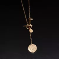 Cheap Hermes Necklaces In Rose Gold For Women #1373384 Replica Wholesale [$52.00 USD] [ITEM#1373384] on Replica Hermes Necklaces
