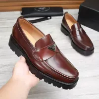 Cheap Prada Leather Shoes For Men #1373403 Replica Wholesale [$100.00 USD] [ITEM#1373403] on Replica Prada Leather Shoes