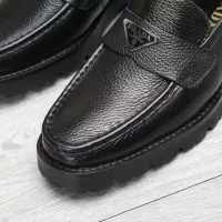 Cheap Prada Leather Shoes For Men #1373407 Replica Wholesale [$100.00 USD] [ITEM#1373407] on Replica Prada Leather Shoes