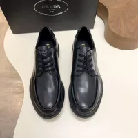 Cheap Prada Leather Shoes For Men #1373441 Replica Wholesale [$155.00 USD] [ITEM#1373441] on Replica Prada Leather Shoes