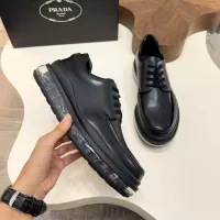 Cheap Prada Leather Shoes For Men #1373441 Replica Wholesale [$155.00 USD] [ITEM#1373441] on Replica Prada Leather Shoes